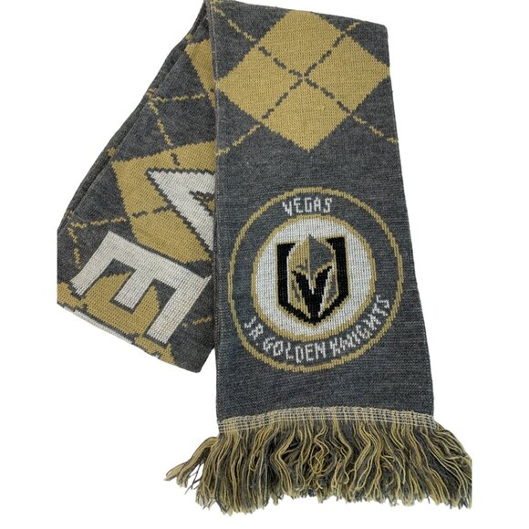 Vegas Jr Golden Knights Ruffneck Knitted Scarf 65" x 7"  7553 Youth Hockey GUC - Picture 6 of 6